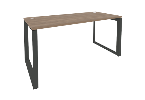 Стол рабочий, цвет дуб Аризона + черный