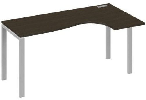 Стол эргономичный правый Мира Нумо, цвет венге + серый
