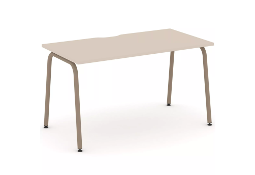 Стол рабочий (с вырезом под провода), цвет капучино