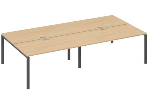 Рабочая станция (4х160) Мира Нумо, цвет натуральный дуб + антрацит