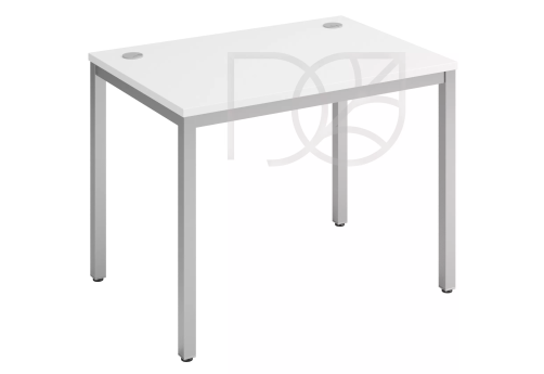 Стол прямой, цвет белый