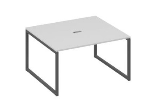 Стол для переговоров прямоугольный Мира Одри, цвет серый + антрацит