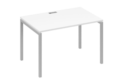 Стол письменный Мира Лофт, цвет белый премиум + серый