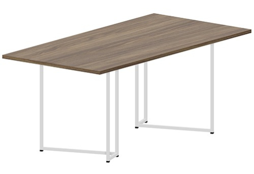 Стол для переговоров Мейлон, цвет орех + белый