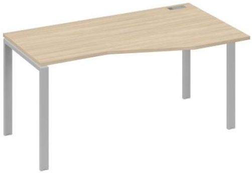 Стол эргономичный правый Мира Нумо, цвет дуб скандинавский + серый