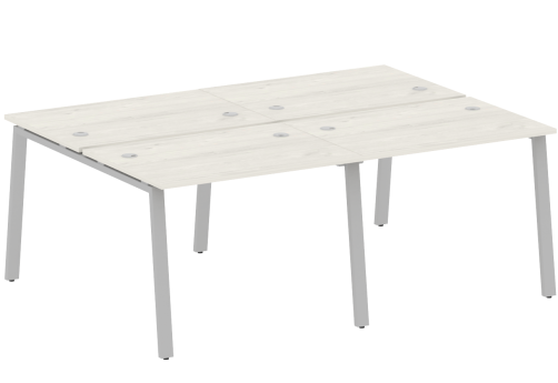 Стол на 4 рабочих места, цвет дуб новара