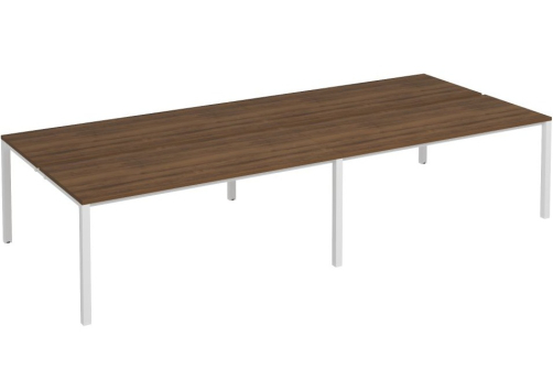 Рабочая станция (4х180) Прайм Металл 50, цвет орех + белый