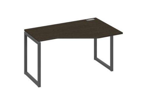 Стол эргономичный правый Мира Одри, цвет венге + антрацит