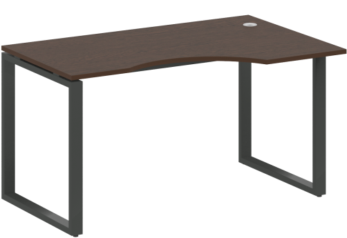 Стол эргономичный правый, цвет венге