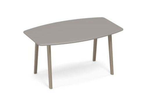 Стол для переговоров фигурный Види Вуд, цвет мокко