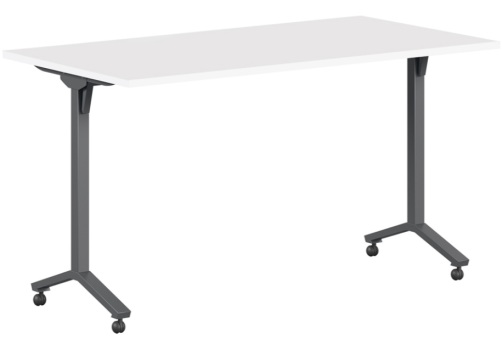 Стол мобильный складной, цвет белый