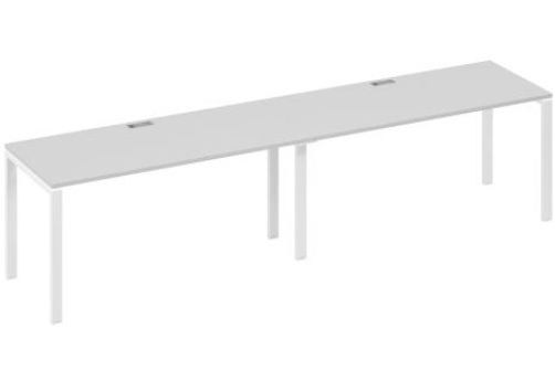 Рабочая станция (2х160) Мира Нумо, цвет серый + белый