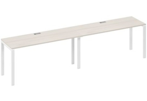 Рабочая станция (2х160) Мира Нумо, цвет дуб шамони + белый