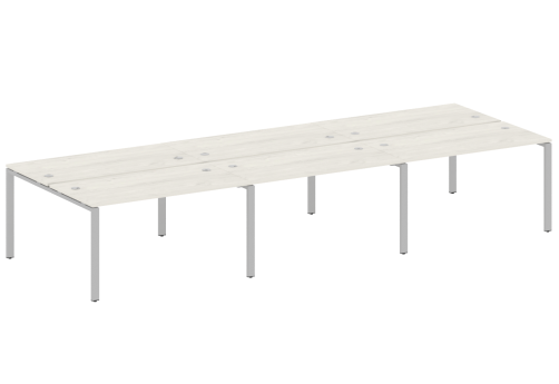 Стол на 6 рабочих мест, цвет дуб новара