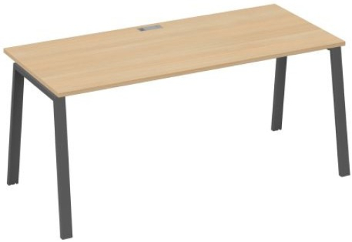 Стол письменный Мира Трио, цвет натуральный дуб + антрацит