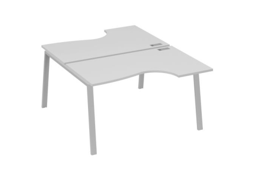 Станция рабочая эргономичная 2х140 Мира Трио, цвет серый + серый