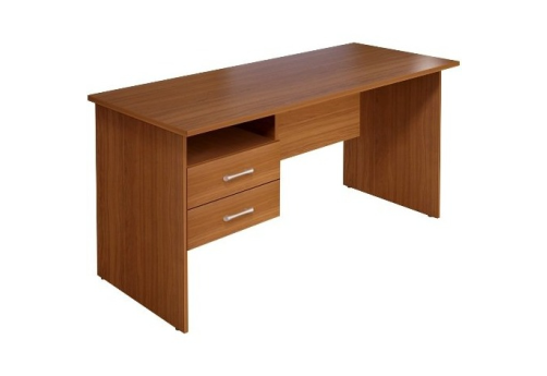 Стол рабочий с тумбой, цвет орех