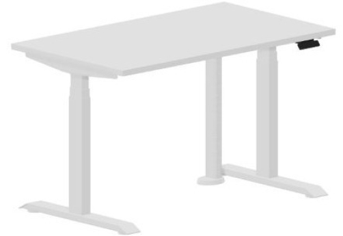 Стол регулируемой высоты Бенет, цвет белый + белый