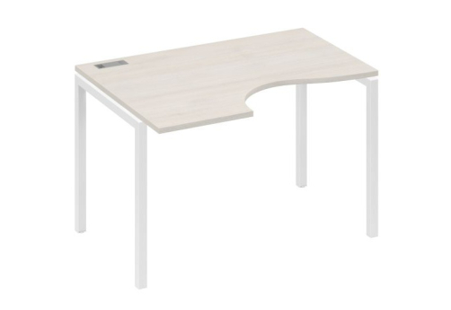 Стол эргономичный левый Классика Мира Лофт, цвет дуб шамони + белый