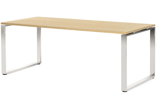 Стол письменный, цвет светлый дуб + хром