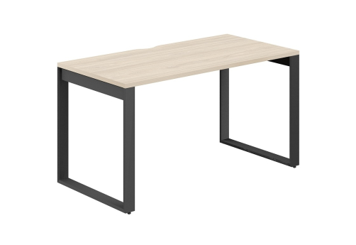 Стол рабочий с вырезом Фламинго, цвет акация + антрацит