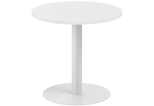 Стол переговорный круглый Индиго Вуд, цвет белый