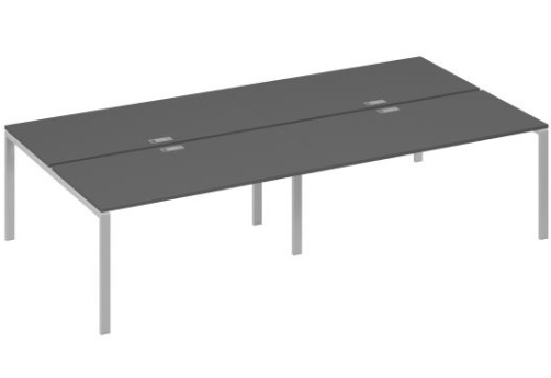 Рабочая станция (4х160) Мира Нумо, цвет антрацит премиум + серый