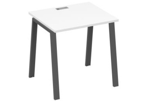 Стол письменный Мира Трио, цвет белый премиум + антрацит
