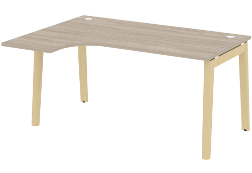 Стол эргономичный левый, цвет дуб аттик