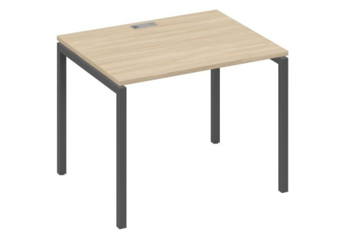 Стол письменный Мира Лофт, цвет дуб скандинавский + антрацит