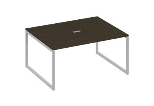 Стол для переговоров прямоугольный Мира Одри, цвет венге + серый