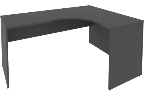 Стол эргономичный правый Нотте, цвет антрацит