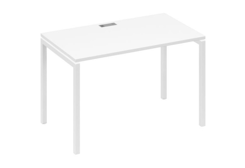 Стол письменный Мира Лофт, цвет белый премиум + белый