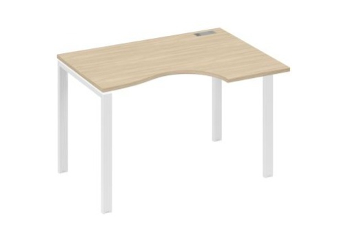 Стол эргономичный правый Мира Нумо, цвет дуб скандинавский + белый
