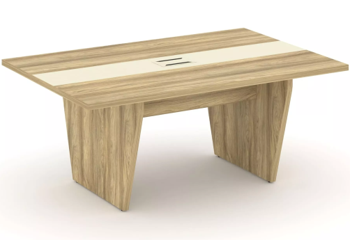 Стол для переговоров, цвет гикори + ваниль