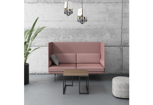 Стол журнальный Мейлон, цвет орех + черный