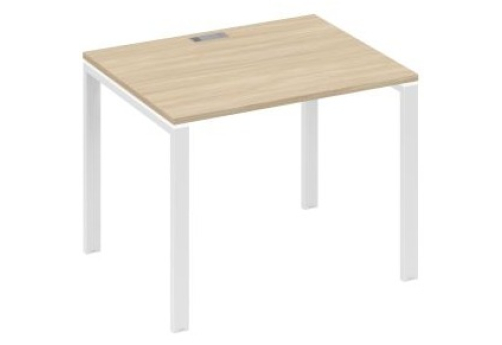 Стол письменный Мира Нумо, цвет дуб скандинавский + белый