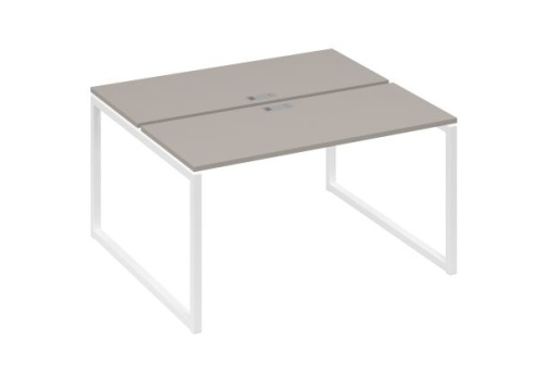Рабочая станция (2х140) Мира Одри, цвет мокко премиум + белый