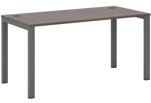 Стол письменный на металлоопорах, цвет дуб шамони темный