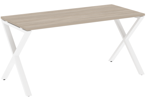 Стол рабочий Европа, цвет дуб аттик + белый