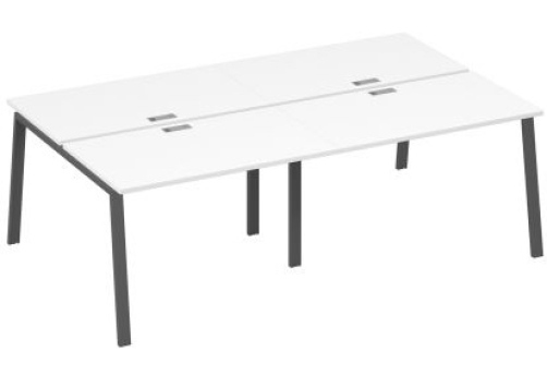 Рабочая станция 4х120 Мира Трио, цвет белый премиум + антрацит