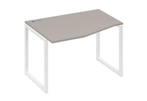 Стол эргономичный левый Мира Одри, цвет мокко премиум + белый
