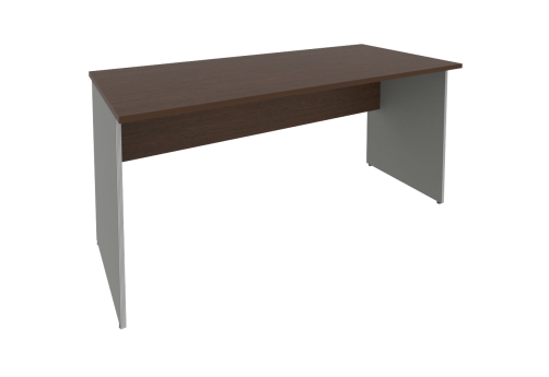 Стол письменный, цвет венге + металлик