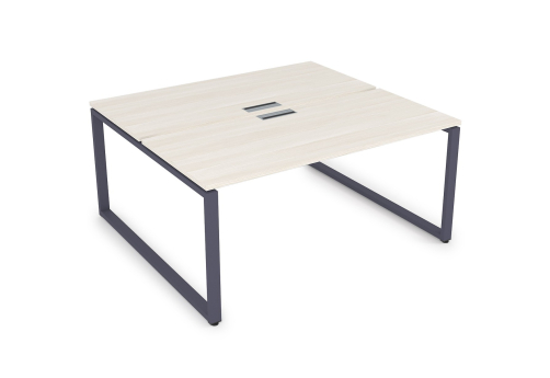 Стол на 2 рабочих места Оскар Персонал, цвет слоновая кость