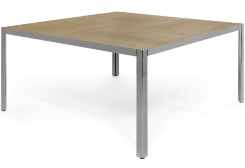 Стол письменный/переговорный, цвет эвкалипт светлый + хром