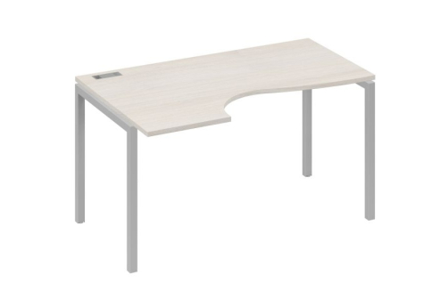 Стол эргономичный левый Классика Мира Лофт, цвет дуб шамони + серый