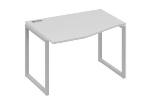 Стол эргономичный левый Мира Одри, цвет серый + серый