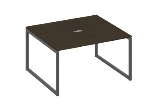 Стол для переговоров прямоугольный Мира Одри, цвет венге + антрацит