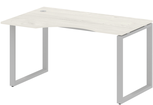 Стол эргономичный левый, цвет дуб новара