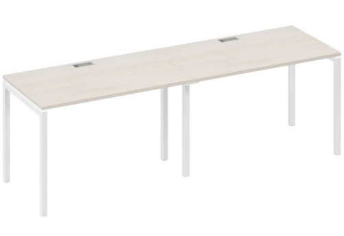 Рабочая станция 2х120 Мира Лофт, цвет дуб шамони + белый